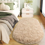 Soft Fluffy Area Rug for Bedroom, Fuzzy Shaggy Oval Throw Rugs for Bedside - Image 9