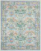 Lahome Floral Washable Rugs 8x10, Soft Green 8x10 Area Rugs - Image 7