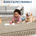GarveeHome Modern Bordered 8x10 Area Rugs - Image 3