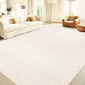 8x10 Area Rug Living Room: Washable Boho Geometric Moroccan Rug Neutral Modern by pmtsns
