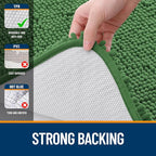 OLANLY Bathroom Rugs 44x24, Extra Soft Absorbent Chenille Bath Rugs, Rubber - Image 6