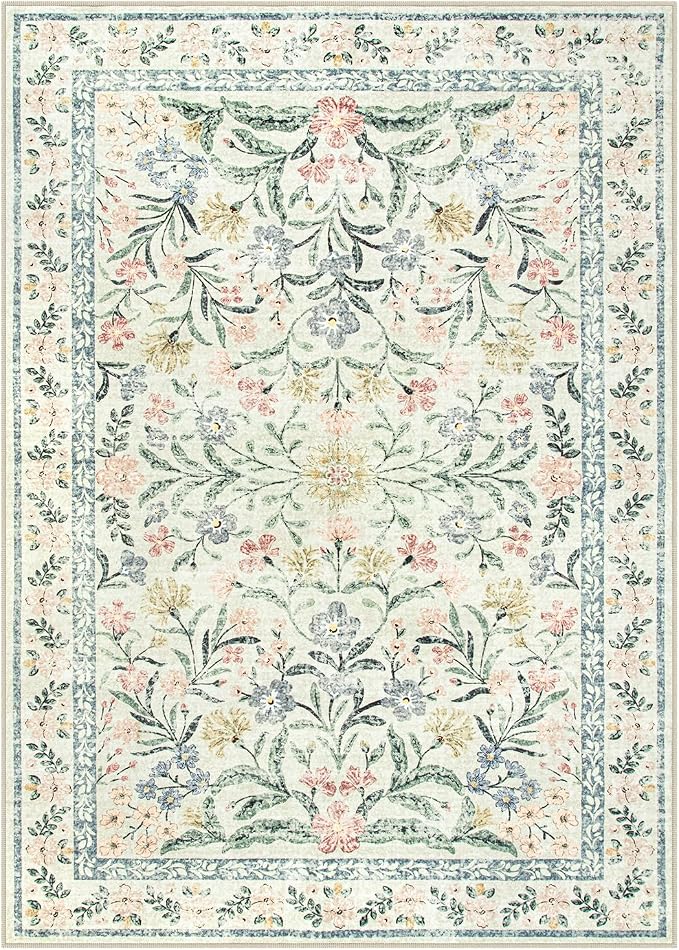 Lahome Boho Rugs for Living Room 5x7, Machine Washable Area Rugs Non-Slip - Image 10