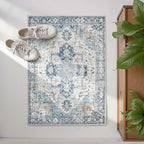 jinchan Kelda Area Rug 2x3 Entryway Rug Washable Doormat Vintage Retro Indoor by JINCHAN