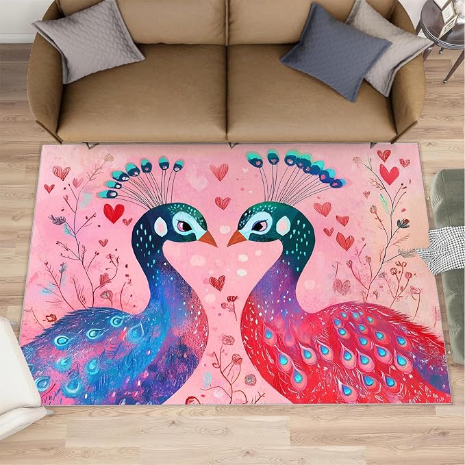 Cartoon Peacock Rug Large - Image 2