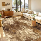 Washable Area Rugs 5'x7' Non-Slip Modern Abstract Soft by RELEANY