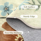 Lahome Floral Washable 6x9 Area Rugs, Soft Bedroom Rug - Image 7