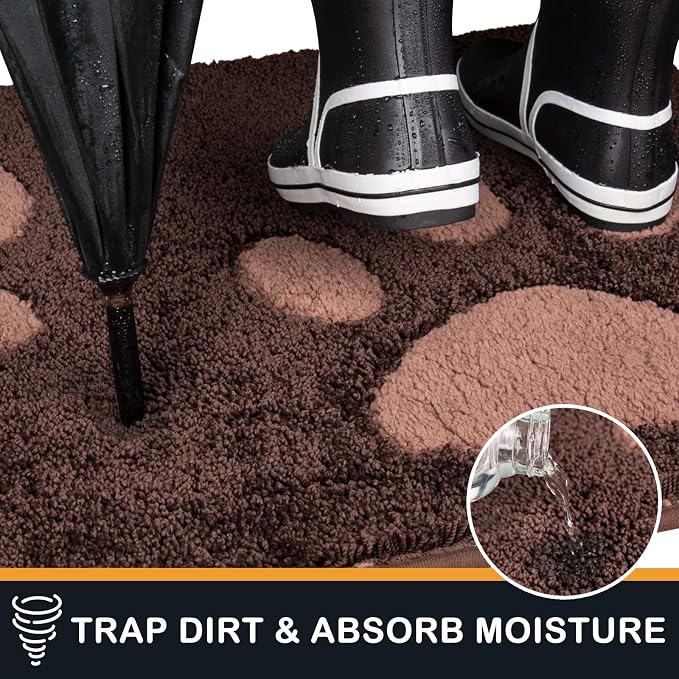 PURRUGS Dirt Trapping Door Mat 24" x 35.5", Non-Skid/Slip Machine Washable - Image 3