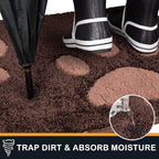 PURRUGS Dirt Trapping Door Mat 24" x 35.5", Non-Skid/Slip Machine Washable - Image 3