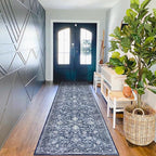 KILOCOCO Hallway Runner 3x10 Rug Runner Printed Vintage Floral Washable Kitchen - Image 5