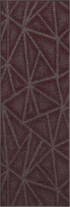 Furnish my Place Geometrical Pattern Indoor/Outdoor Refine Burgundy Abstract by FurnishMyPlace