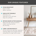 Washable Neutral Farmhouse Large Entryway Rug, 3x6 Area Rugs - Image 7