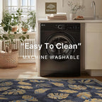 GENIMO 8x10 Area Rugs for Living Room, Machine Washable Non Slip Vintage Retro - Image 9