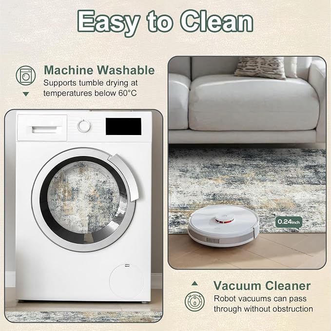 Washable Area Rugs for Living Room 8x10 - Image 4
