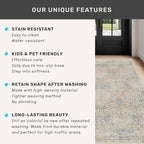 Washable Bathroom Runner Rug 2x5, Non Slip Runner - Image 7
