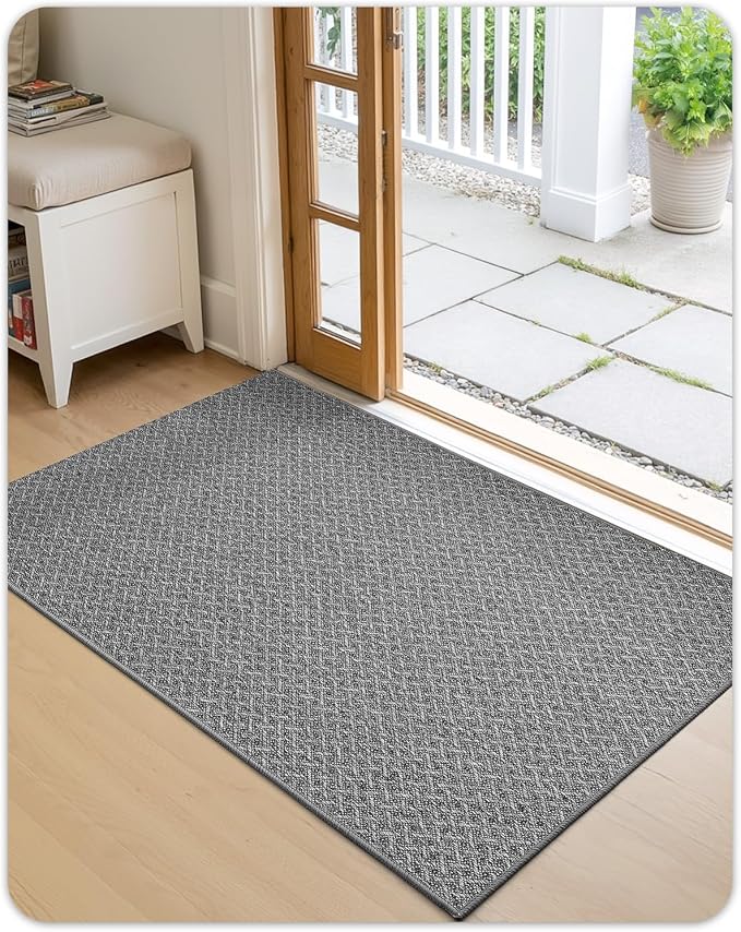 Color&Geometry Ultra Thin Indoor Door Mat Non Slip Rubber Backed Dirt Trapper - Image 9