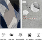 Abstract Art Line Living Room Area Rugs 6x9, Modern Boho Geometric Print Soft - Image 7