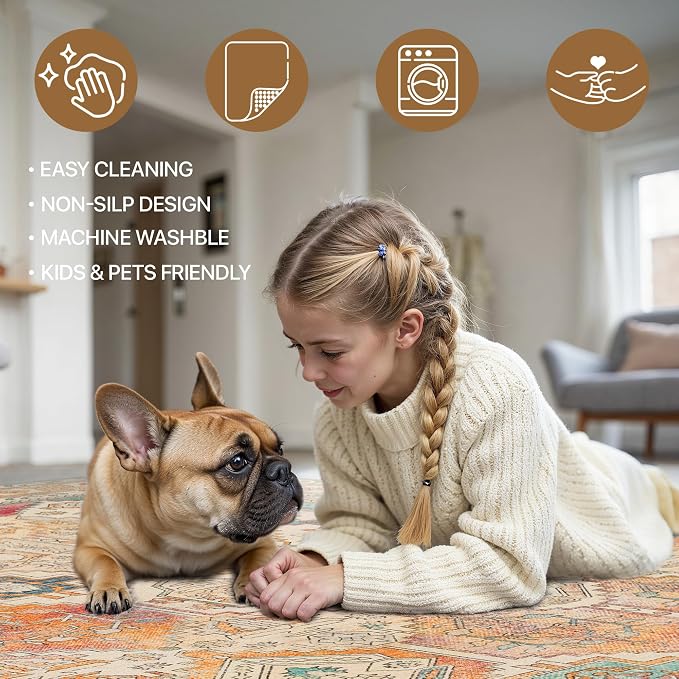 Bavni Washable Rug 8x10 Area Rug - Image 5