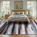 4x6 Abstract Rug for Entryway, Modern Stripe Washable Indoor Entry Way Area Rugs - Image 9