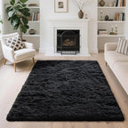 4x6 Area Rugs for Living Room Bedroom, Soft Fluffy Shaggy Bedside Rug, Indoor - Image 2