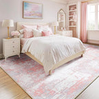 Washable Area Rugs 7'x9' Non-Slip Modern Abstract Soft by RELEANY
