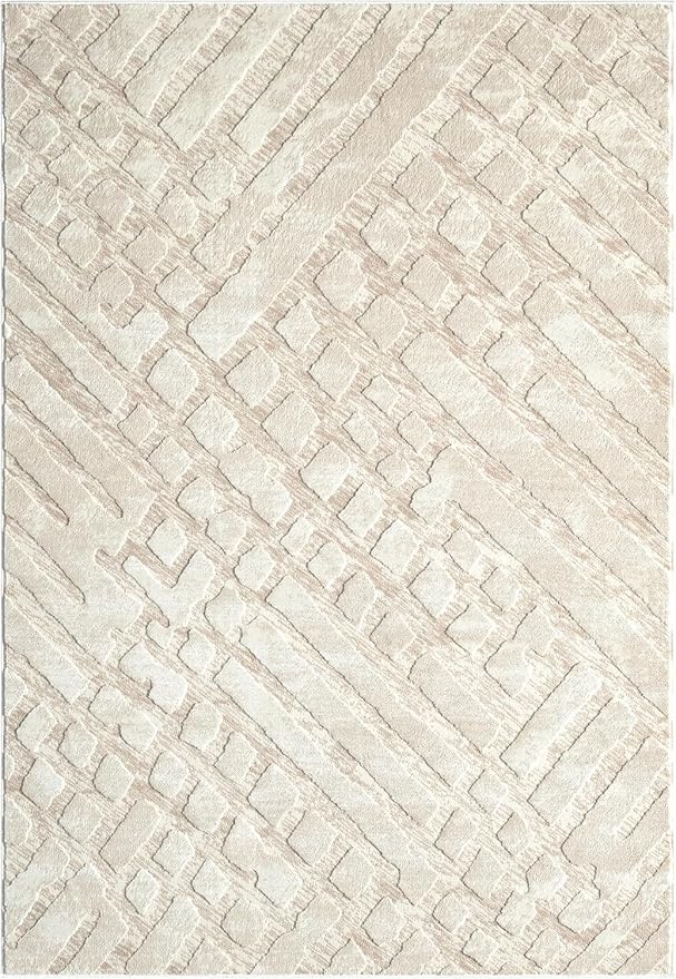 Abani Terra Cream Area Rug for Living Room, Bedroom - Image 3