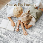 9x12 Area Rugs for Living Room, Non Slip Machine Washable Vintage Rugs - Image 3