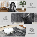 DweIke Washable Area Rugs for Living Room, 5x7 Soft Bedroom Rugs, Geometric - Image 6