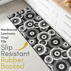 Custom Size Long Black Hallway Runner Rug | Cut to Length 2'3" x 14' | Non-Slip - Image 3
