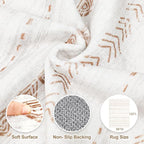 Nakagishi 8x10 Area Rugs Living Room: Washable Boho Large Neutral Soft - Image 3