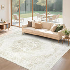 6x9 Area Rugs Washable Rugs for Living Room, Vintage Boho Rug Non-Slip Soft - Image 8