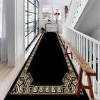 Greek Key Runner Rug for Entryway, Meander Pattern Fade Resistant Home Decor - Image 3