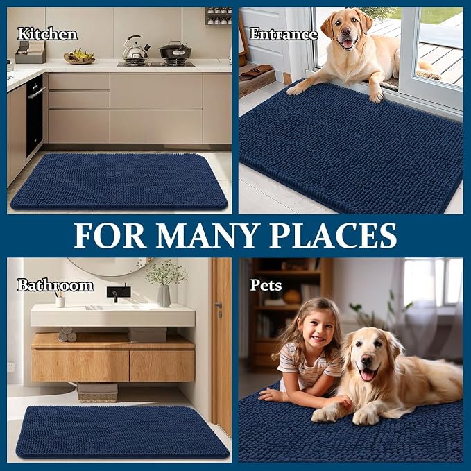OLANLY Dog Door Mat for Muddy Paws 30x20, Absorbs Moisture and Dirt, Absorbent - Image 8