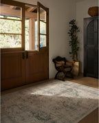 RUGGABLE Washable Vintage Area Rug – Sarrah Sage 6x9, Stain-Resistant, Non-Slip by RUGGABLE