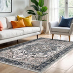 KOZYFLY Area Rug 4x6 Ft Washable Rugs by KOZYFLY