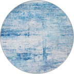 Round 5ft Area Rug Modern Abstract Washable Carpet - Image 4