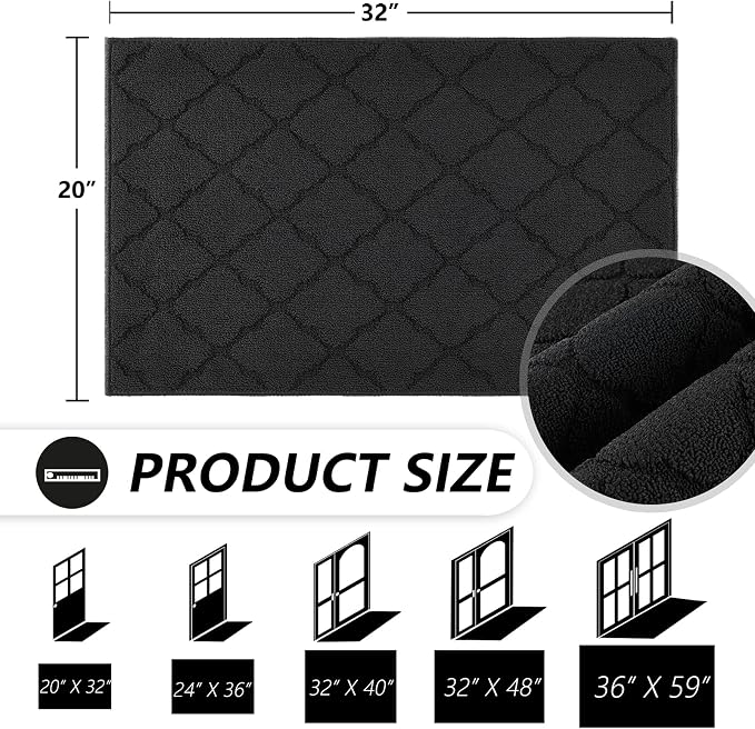 Timo Indoor Doormat, Absorbent Rubber Backed Non Slip Door Mat, Machine Washable - Image 2