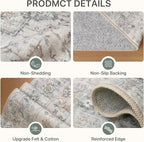 2'6''x14 Runner Rugs for Hallway, Machine Washable Non Slip Vintage Rugs - Image 5
