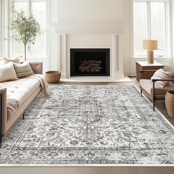 zesthome 9x12 Area Rugs, Stain Resistant Washable Rug, Ultra-Thin Rugs - Image 3