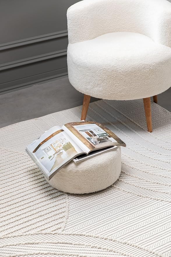 CAMILSON Micro Loop Rug 9x12 Modern Luxury Geometric Arch Large Area Rugs Soft - Image 6