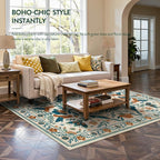 Moynesa Floral Bird 6x9 Area Rug - Image 2