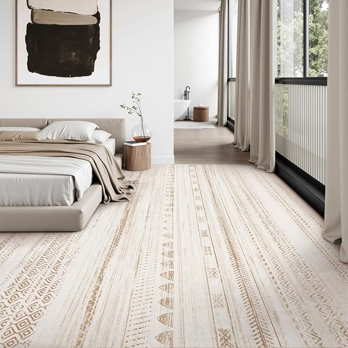 10x14 Area Rugs for Living Room Machine Washable Rug Distressed Indoor Carpet - Image 3