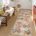 Lahome Moroccan Hallway Runner Rug, Oriental Laundry Room Rug Non-Slip Vintage by Lahome