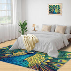 Peacock Rug 6x8-6x8 Rug, Wonderful Peacock Area Rugs - Image 4