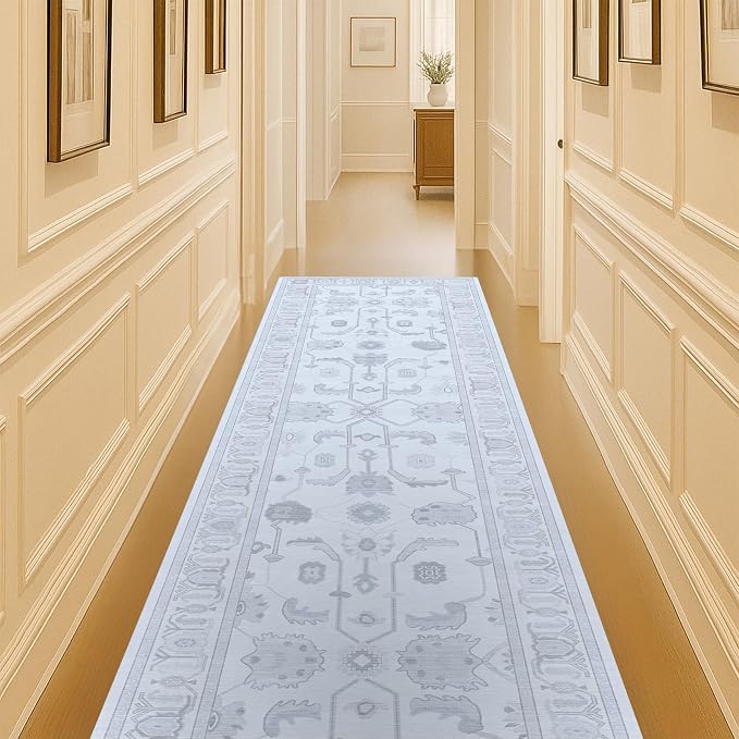 Beige Oushak Runner Rug, Modern Runners, Long Runner Rugs by FameLiving%7COushakRugs