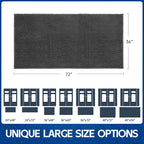 Chenille Absorbent Front Door Mat 72" x 36", Dog Door Mat - Image 9