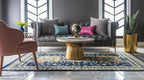 Unique Loom Taftan Collection Border Geometric Tribal Inspired Design Area Rug - Image 4