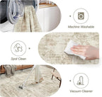 10x14 Area Rugs for Living Room, Non Slip Machine Washable Vintage Carpets - Image 5