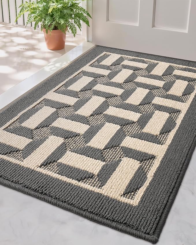 LUMI Washable Indoor Entrance Doormat 32x48, Absorbent Quick-Dry Dirt Trapper by LUMI