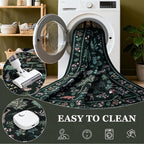 6x9 Area Rugs Living Room Rug: Vintage Washable Rug Floral Soft Carpet Indoor - Image 6
