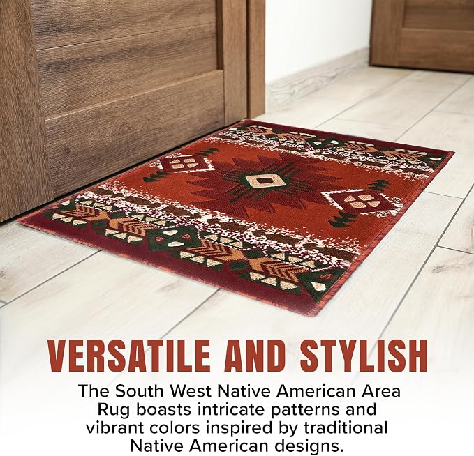 YHSF South West Native American Area Rug C318 - Image 3